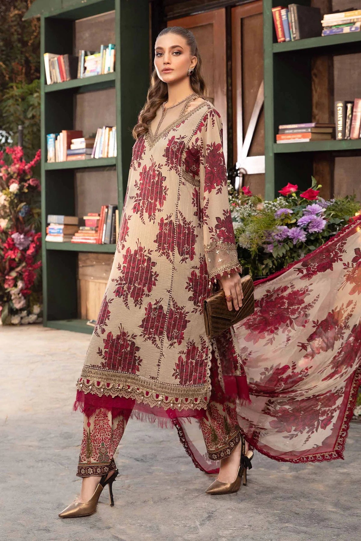Maria B | Embroidered Lawn Set