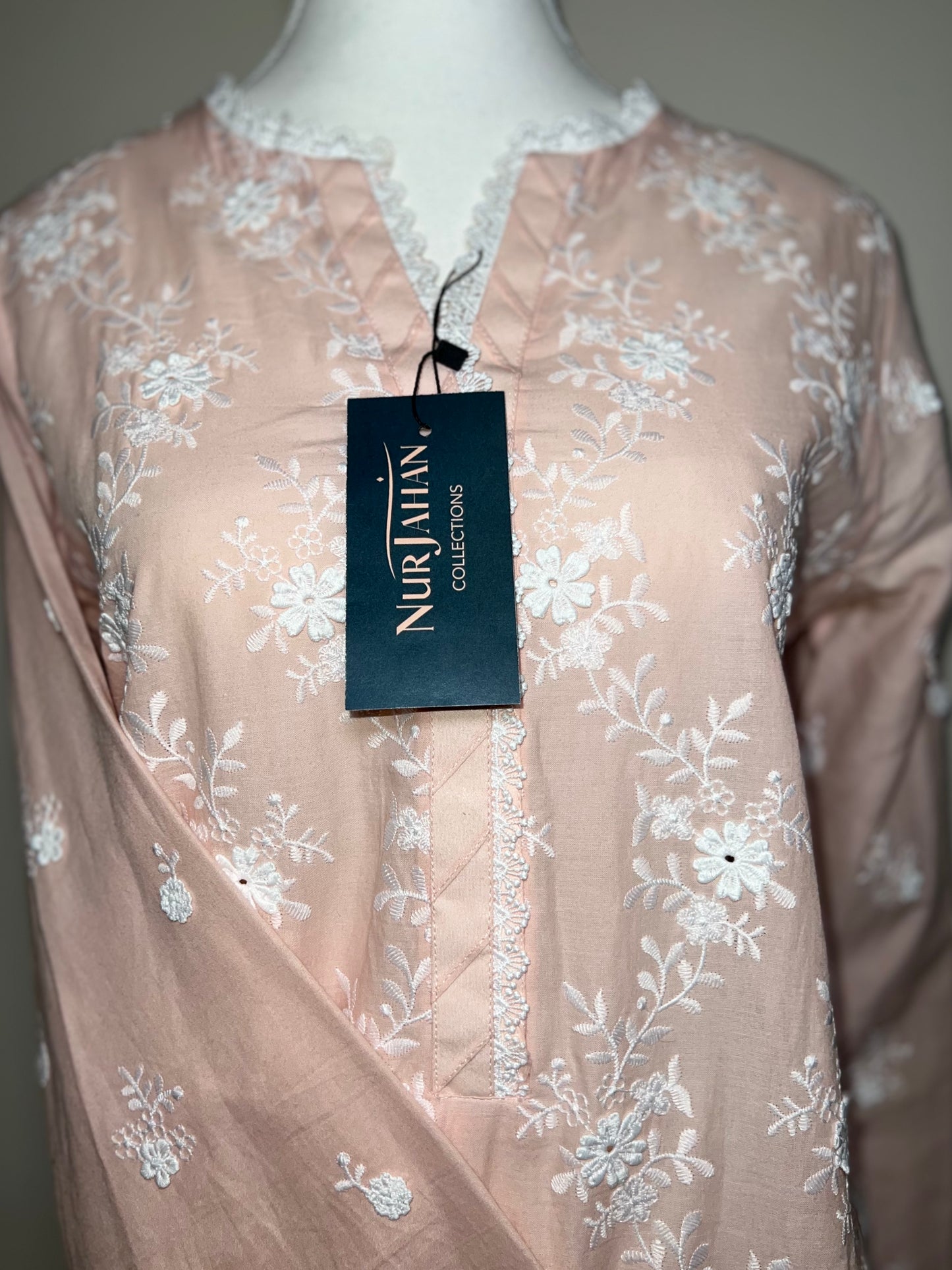 1 Piece | Lawn Embroidered 3D flowers Kurta