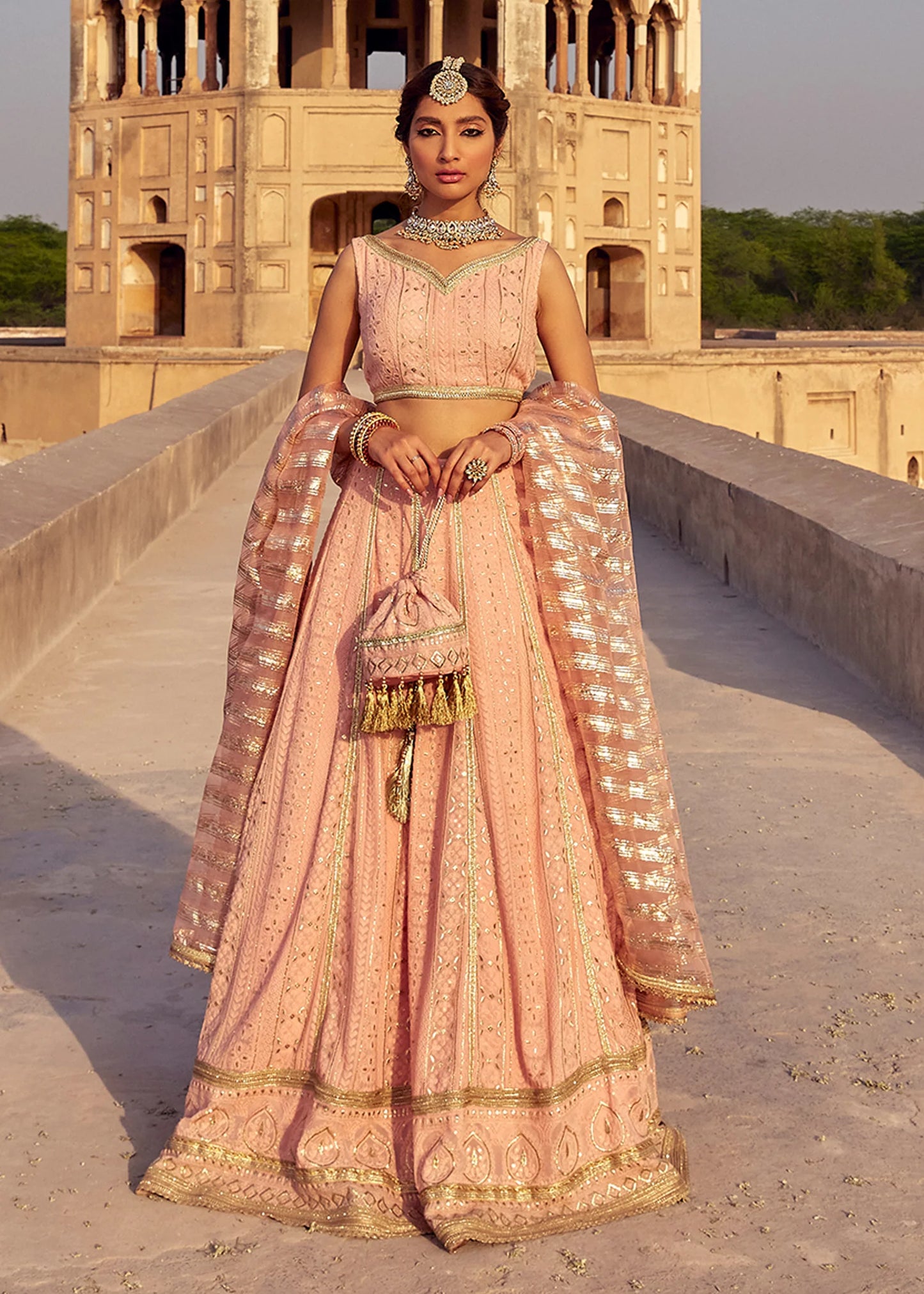 Gulab | Chicken Kari Embellished Lehenga Choli
