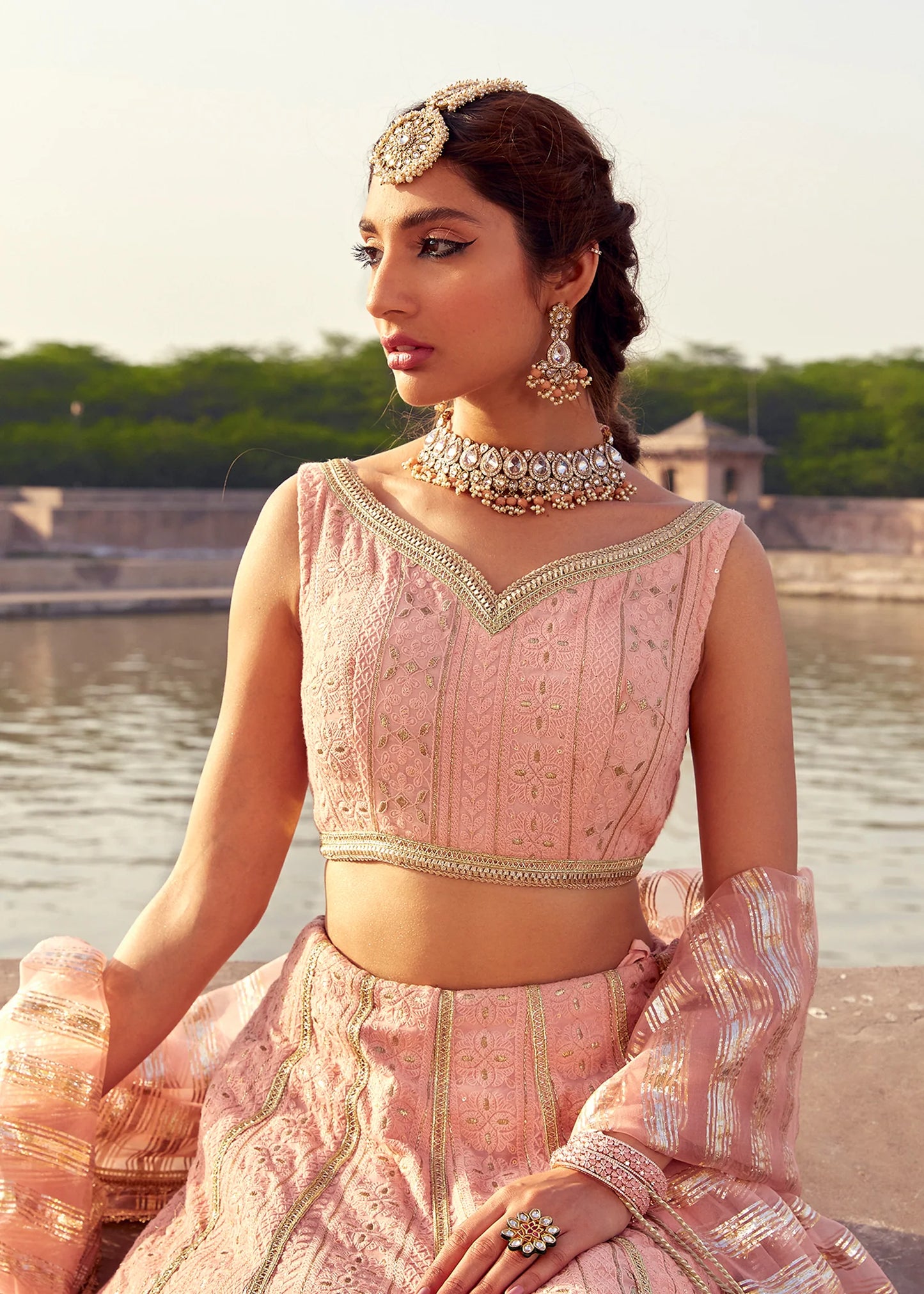 Gulab | Chicken Kari Embellished Lehenga Choli
