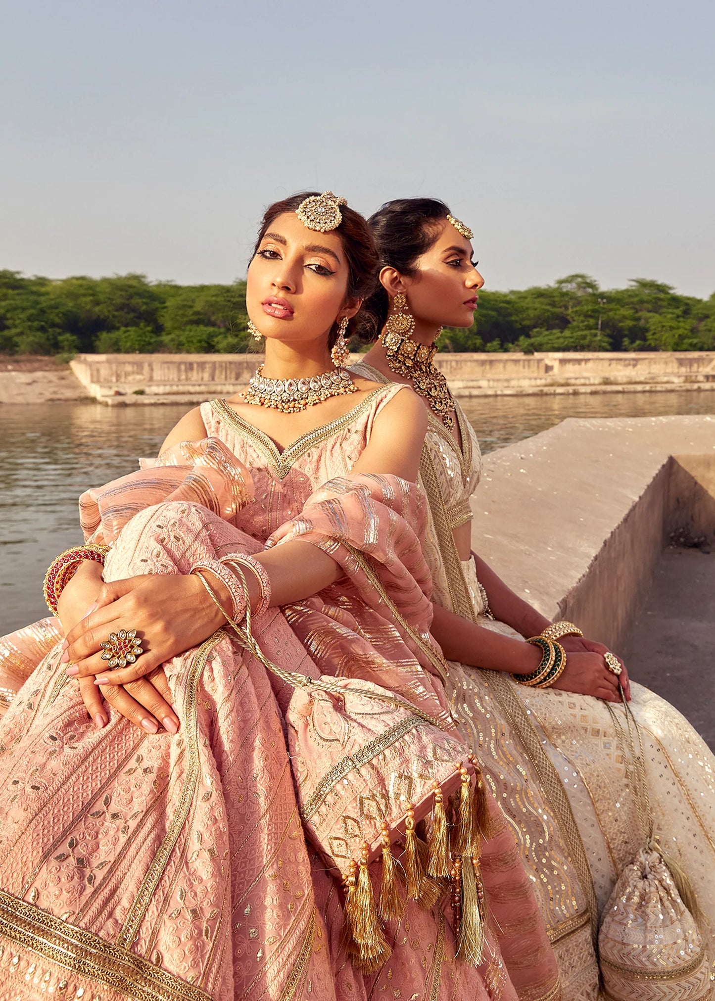 Gulab | Chicken Kari Embellished Lehenga Choli
