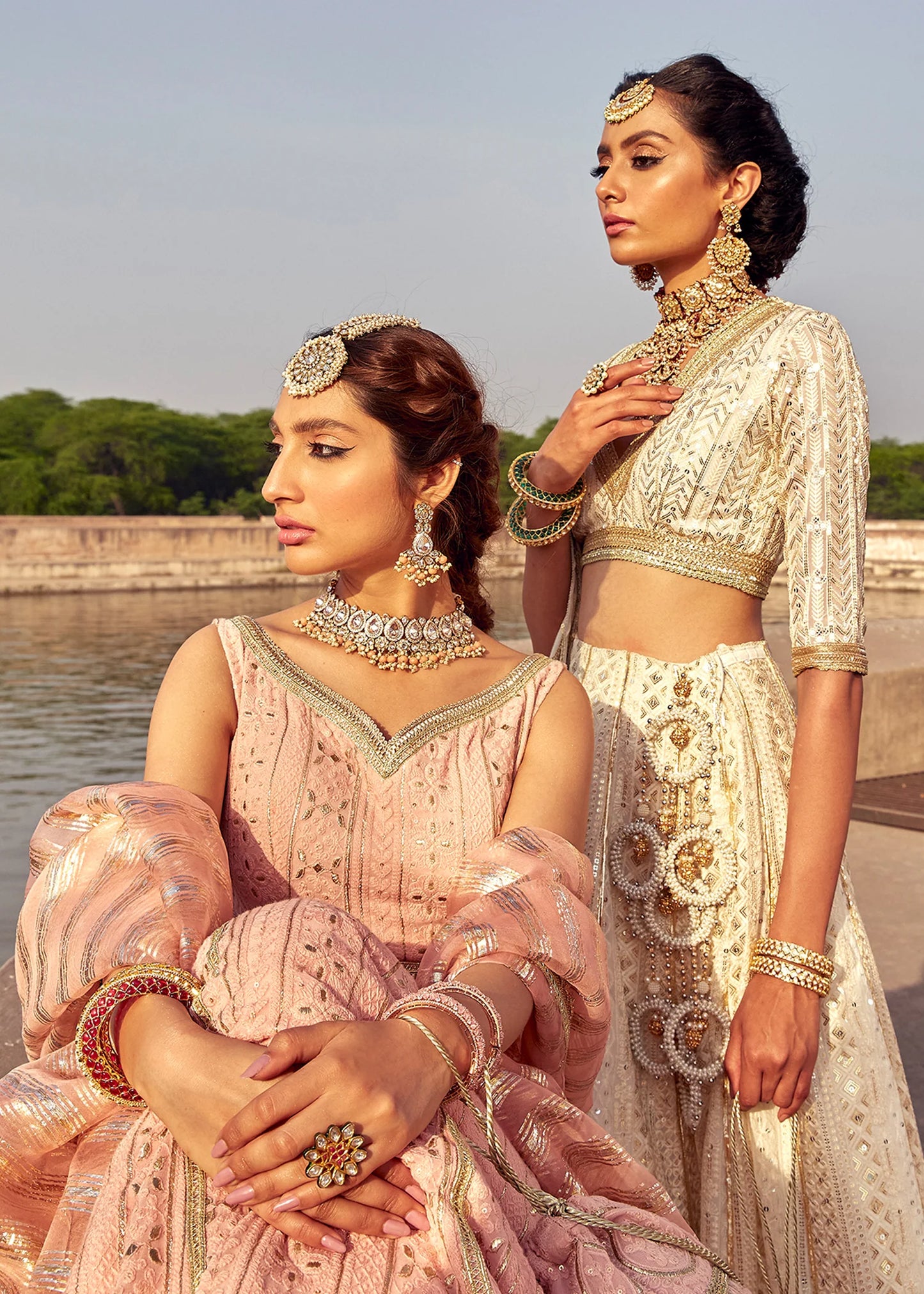Gulab | Chicken Kari Embellished Lehenga Choli