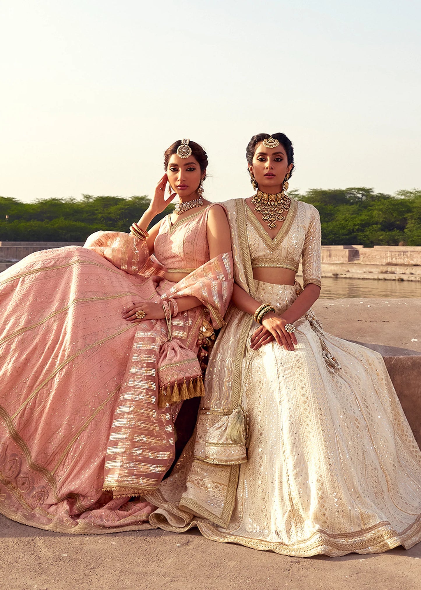 Gulab | Chicken Kari Embellished Lehenga Choli