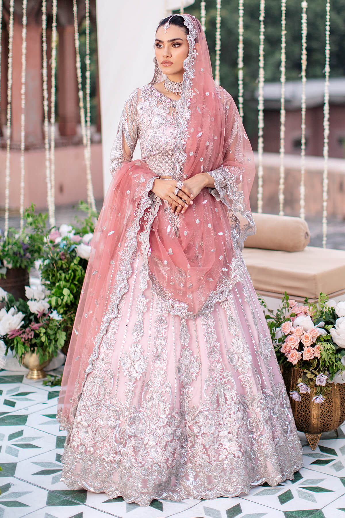 Nureh | Festive Wear Embellished Lehengha