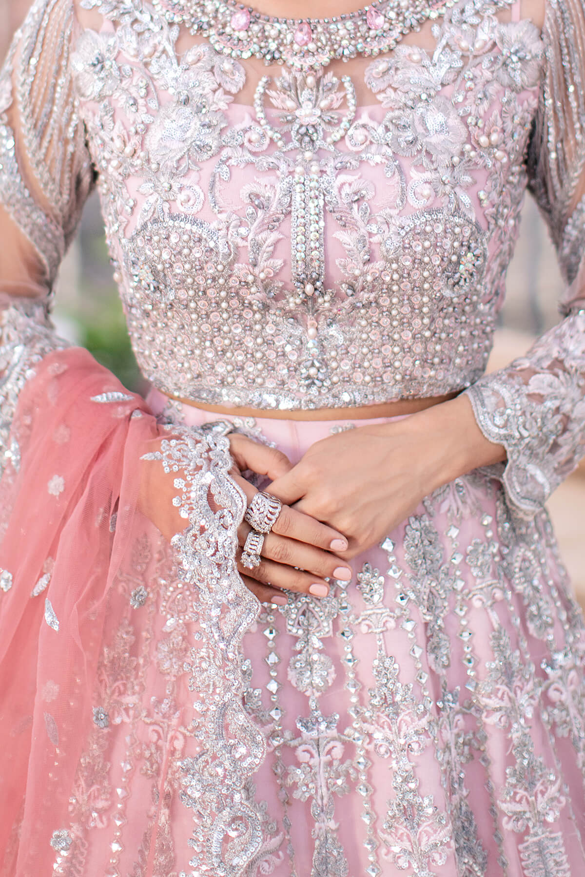 Nureh | Festive Wear Embellished Lehengha