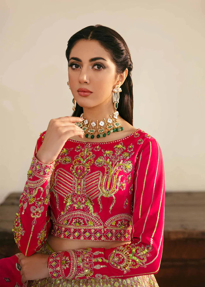 Elara | Embroidered Raw Silk Lehenga