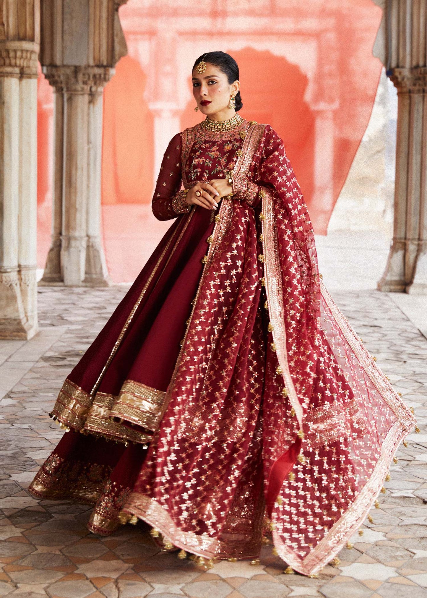 Hussain Rehar | Peshwas Embroidered Lehenga Dress