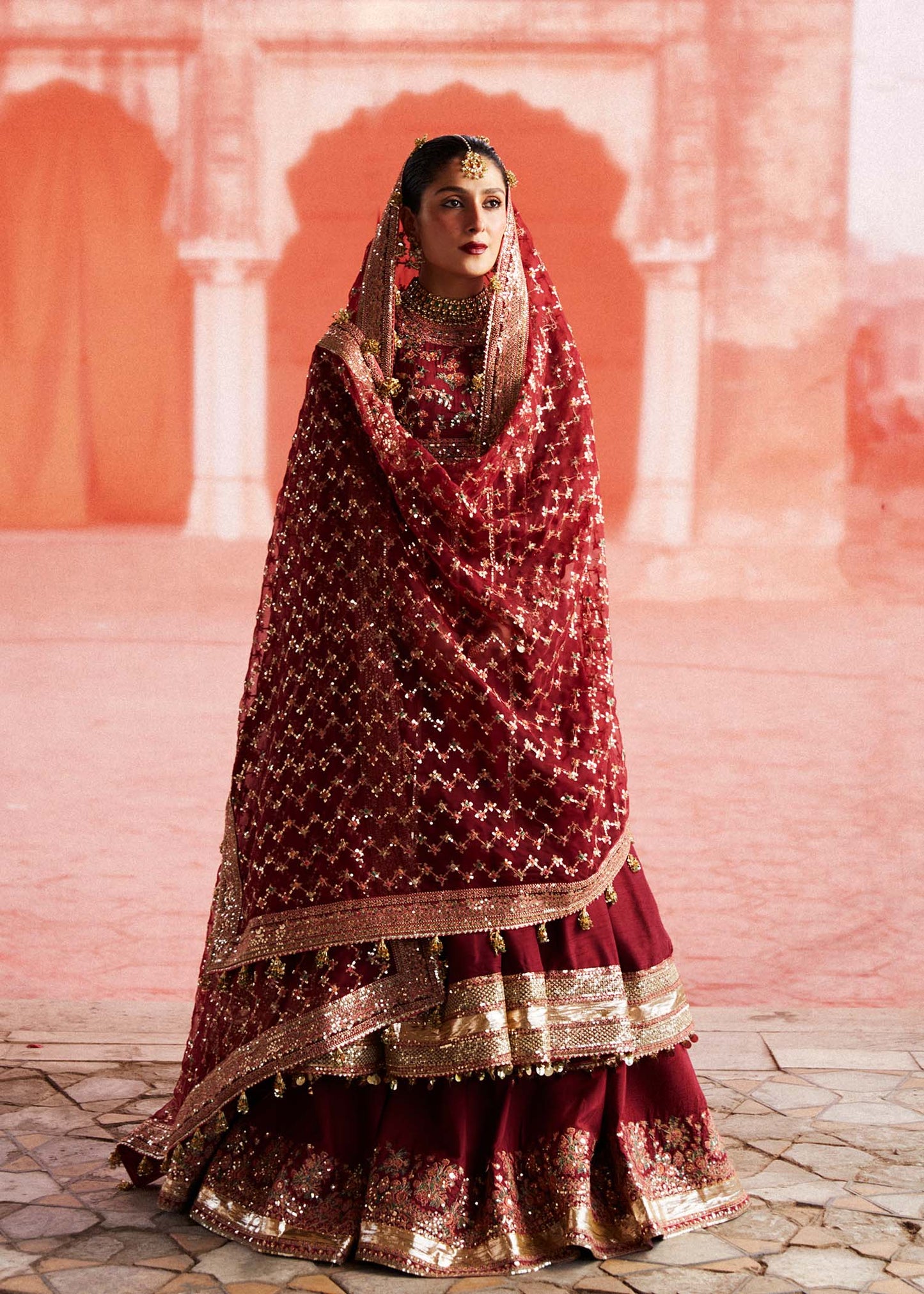 Hussain Rehar | Peshwas Embroidered Lehenga Dress