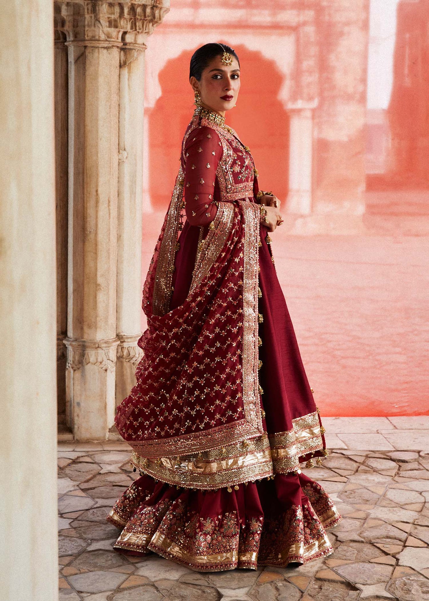 Hussain Rehar | Peshwas Embroidered Lehenga Dress