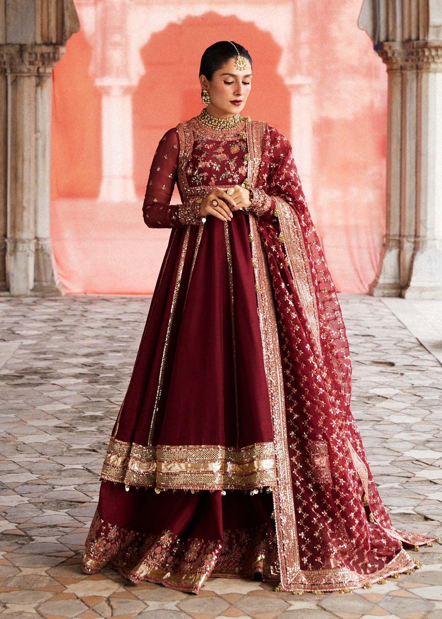Hussain Rehar | Peshwas Embroidered Lehenga Dress
