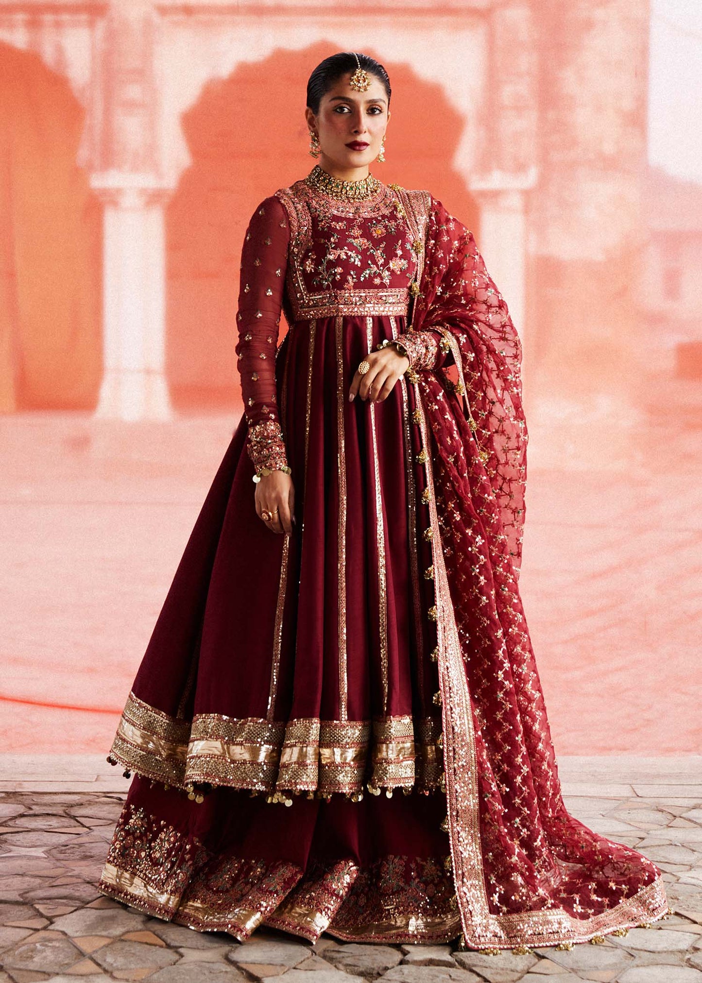 Hussain Rehar | Peshwas Embroidered Lehenga Dress