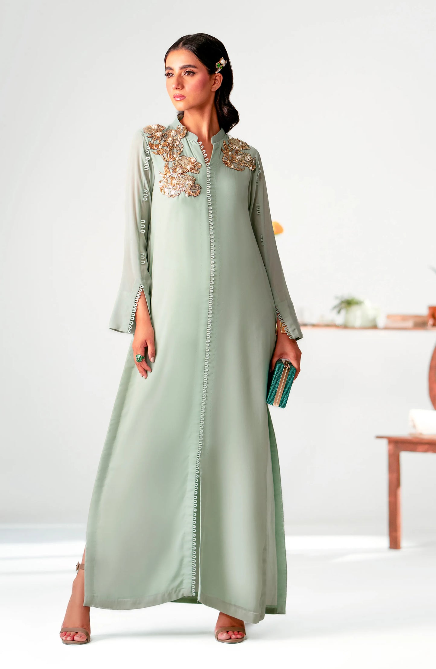 Diva | Chiffon Embellished Coord Set