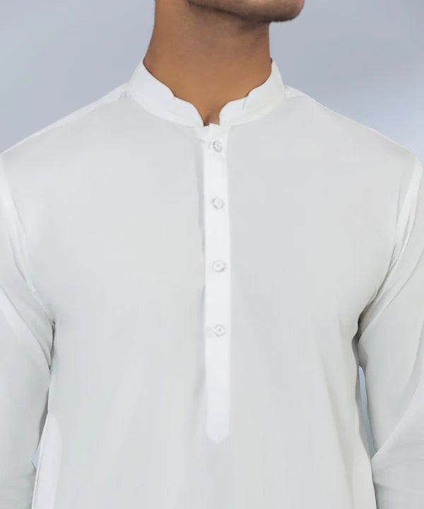 2 Piece | White Wash and Wear Kurta Shalwar