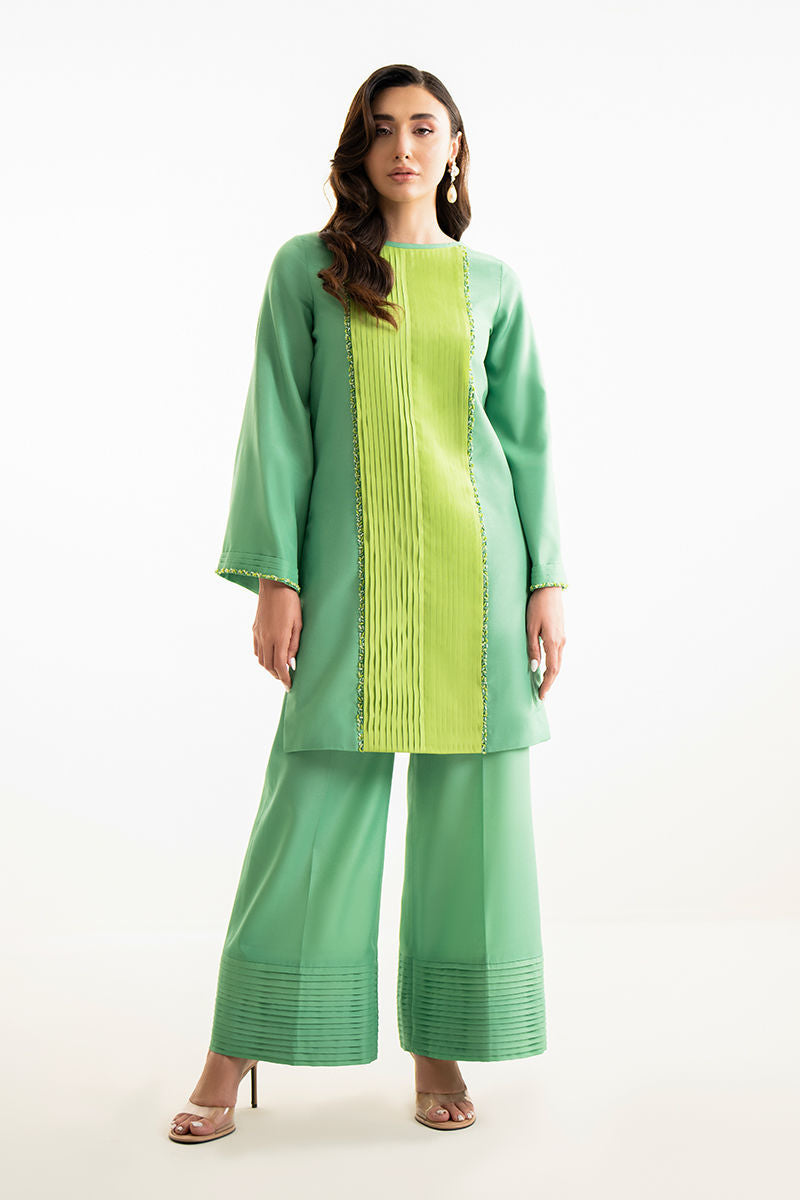 Mina | Green Embellished Co Ord Set