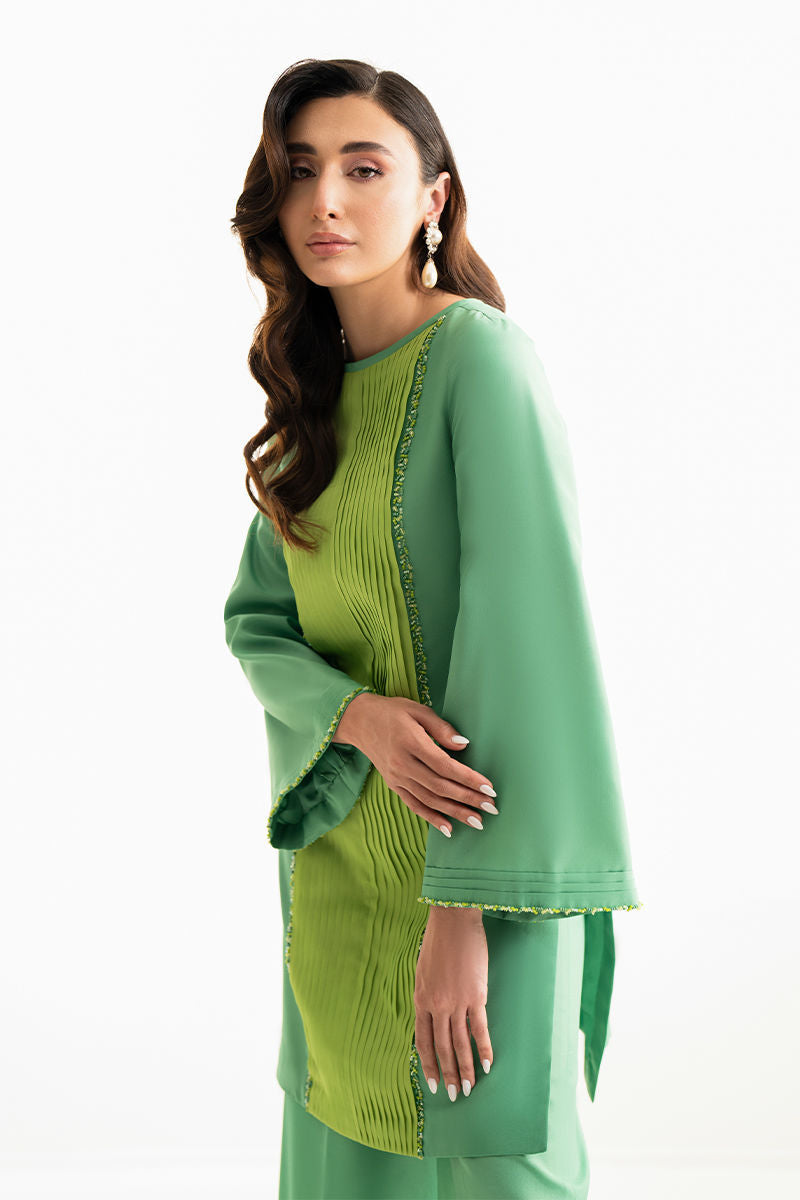 Mina | Green Embellished Co Ord Set