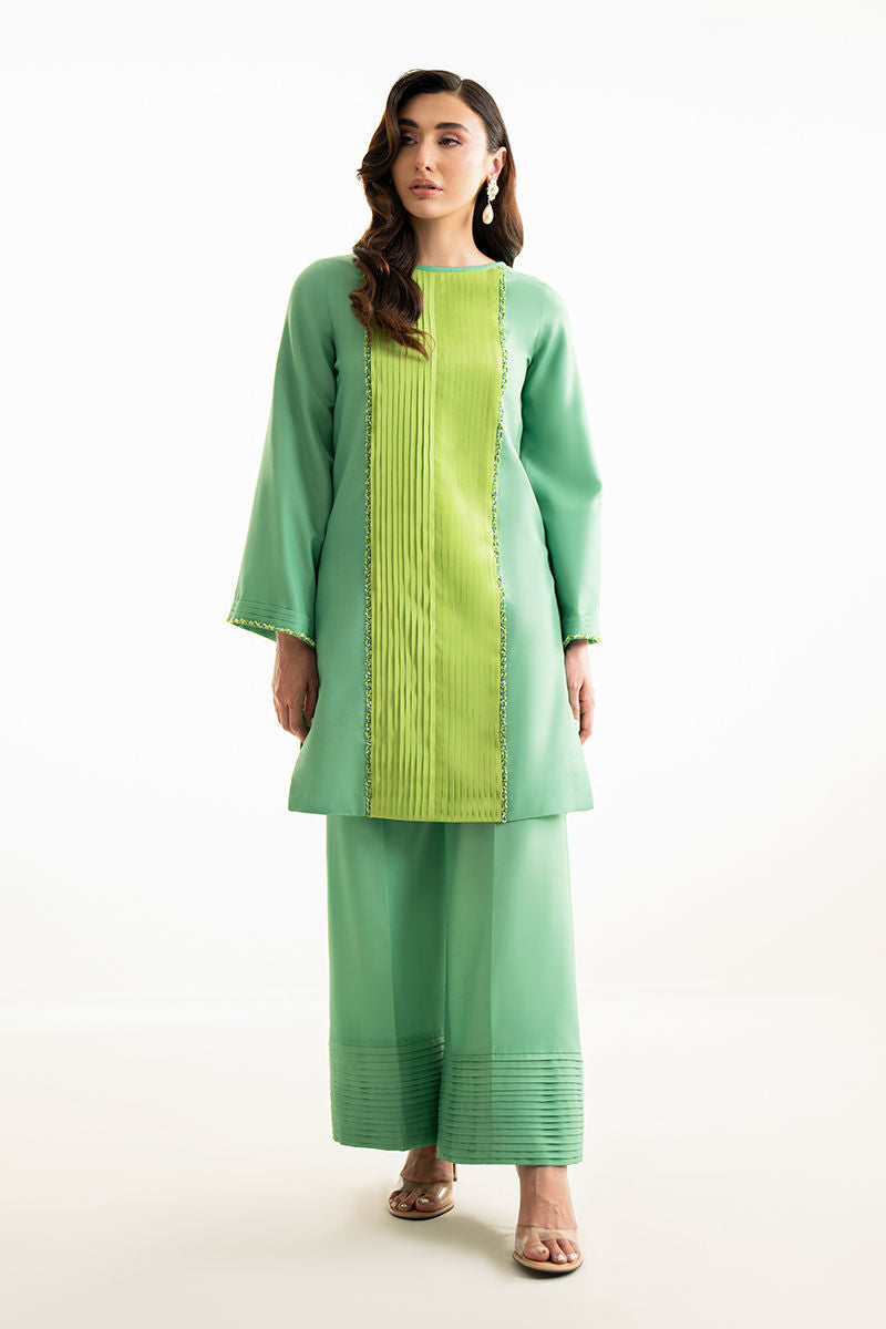 Mina | Green Embellished Co Ord Set