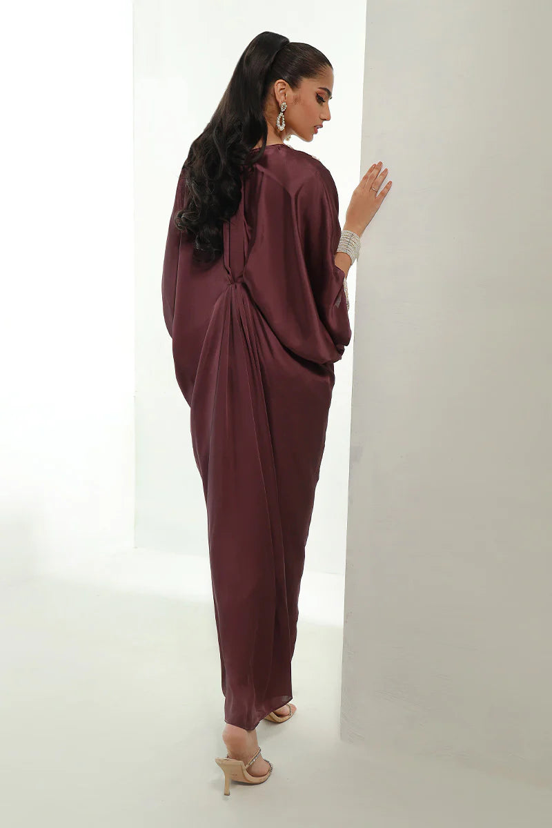 Mulberry | Plum Embellished Kaftan