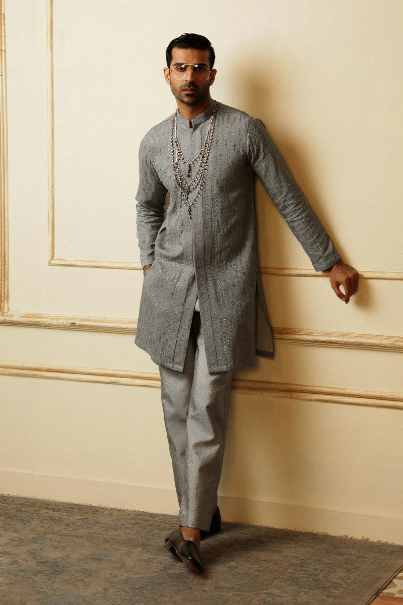 Light grey kurta pajama hotsell