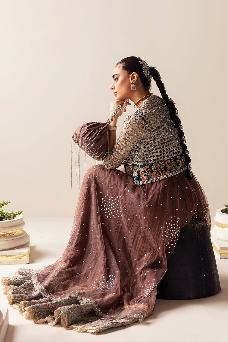 Nusret | Net Embellished Jacket Lehenga