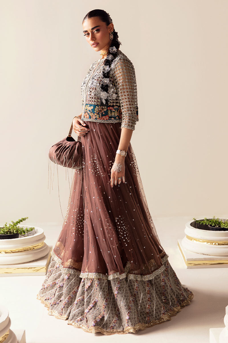 Nusret | Net Embellished Jacket Lehenga