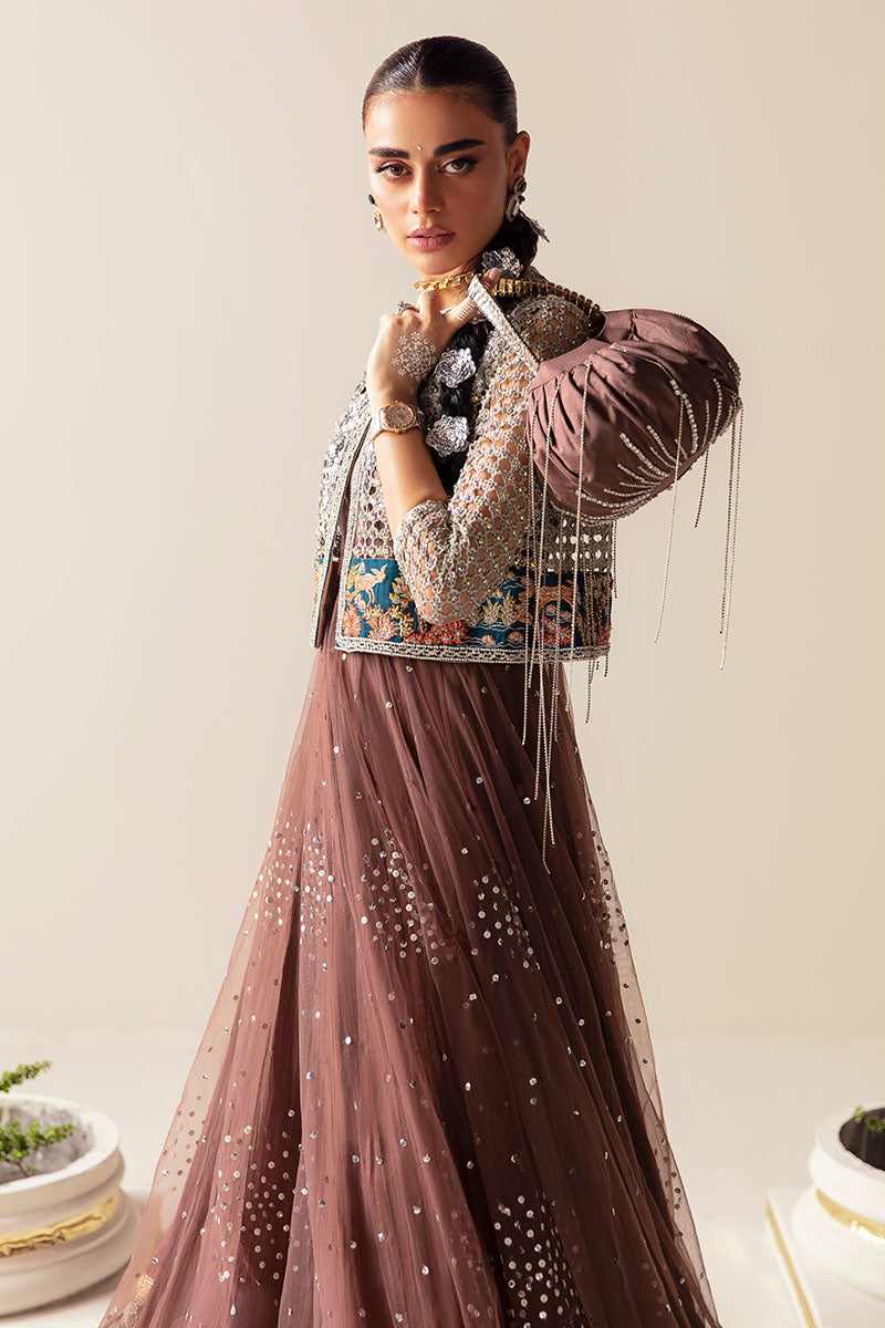 Nusret | Net Embellished Jacket Lehenga
