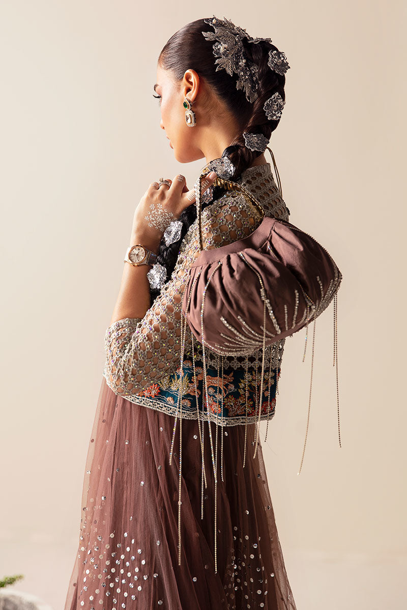 Nusret | Net Embellished Jacket Lehenga