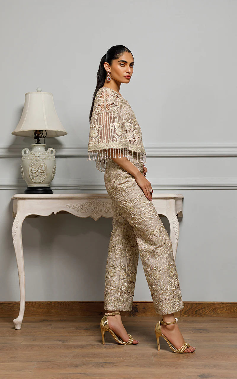 Chanchal | Organza Embroidered Co Ord Set