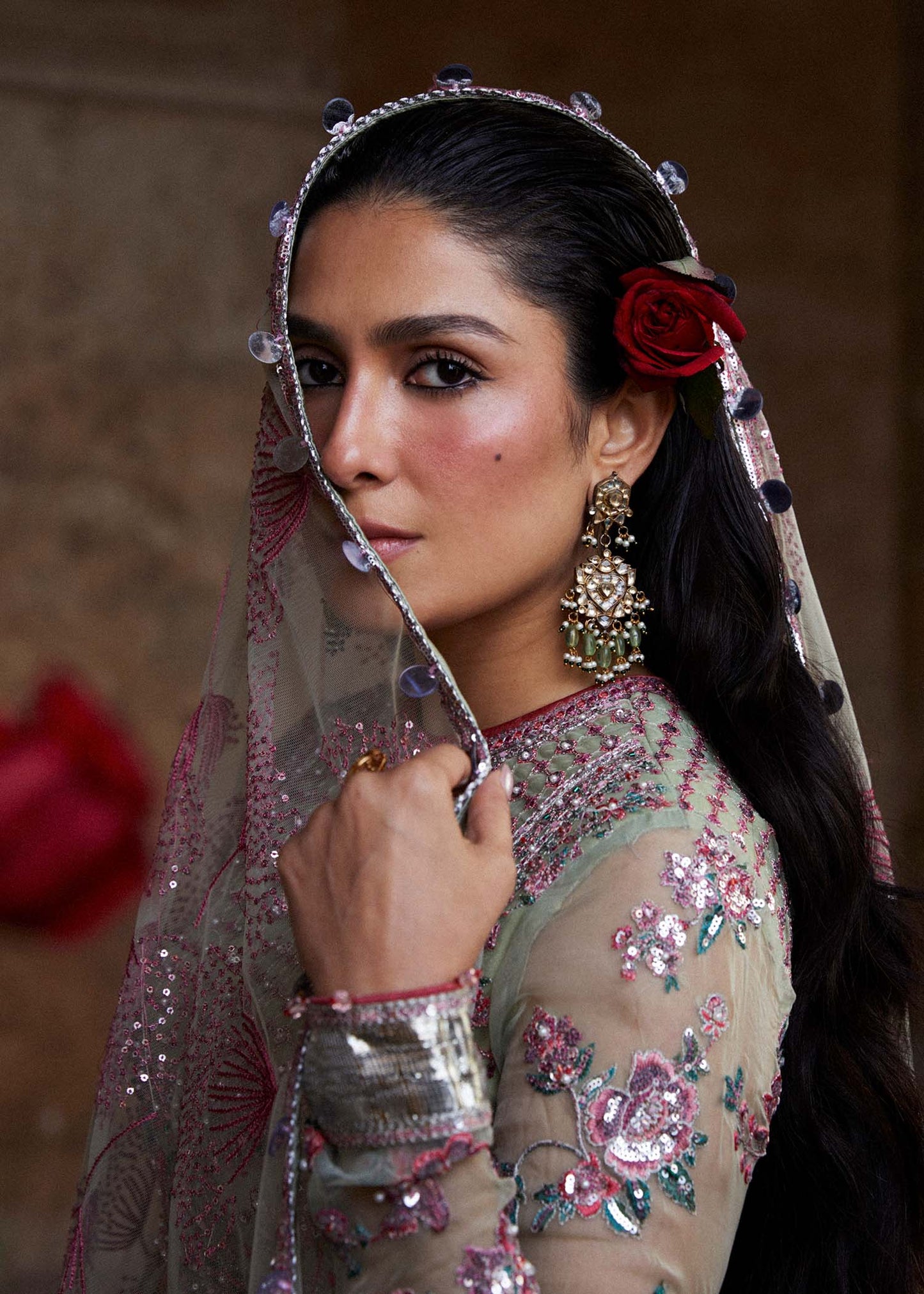 Hussain Rehar | Peshwas Embroidered Lehenga Choli