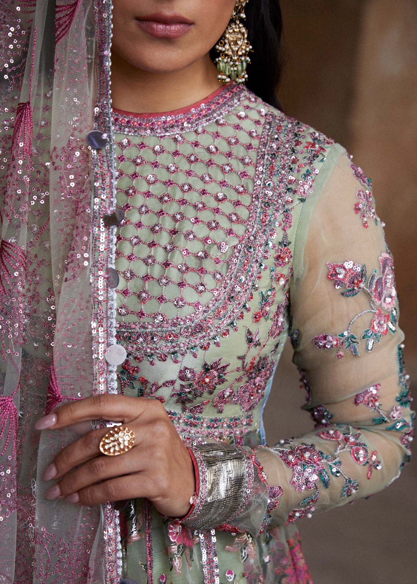 Hussain Rehar | Peshwas Embroidered Lehenga Choli