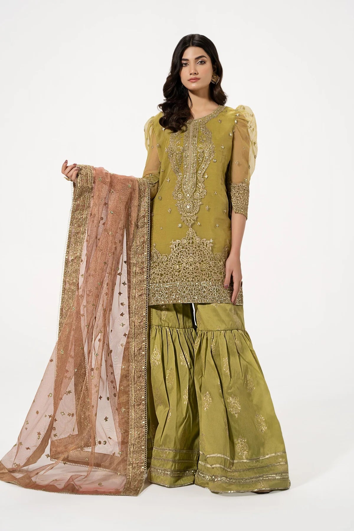 Maria B | Luxury Embroidered Lawn Gharara