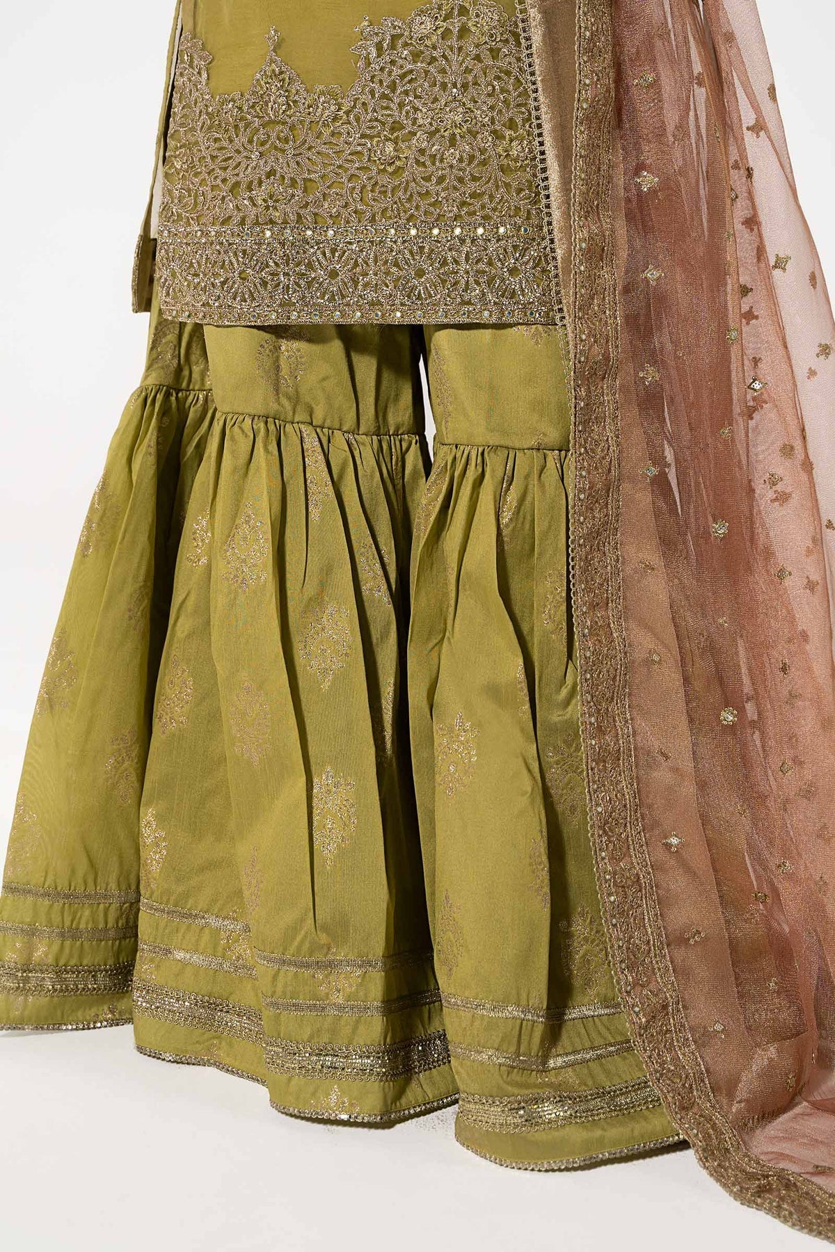 Maria B | Luxury Embroidered Lawn Gharara