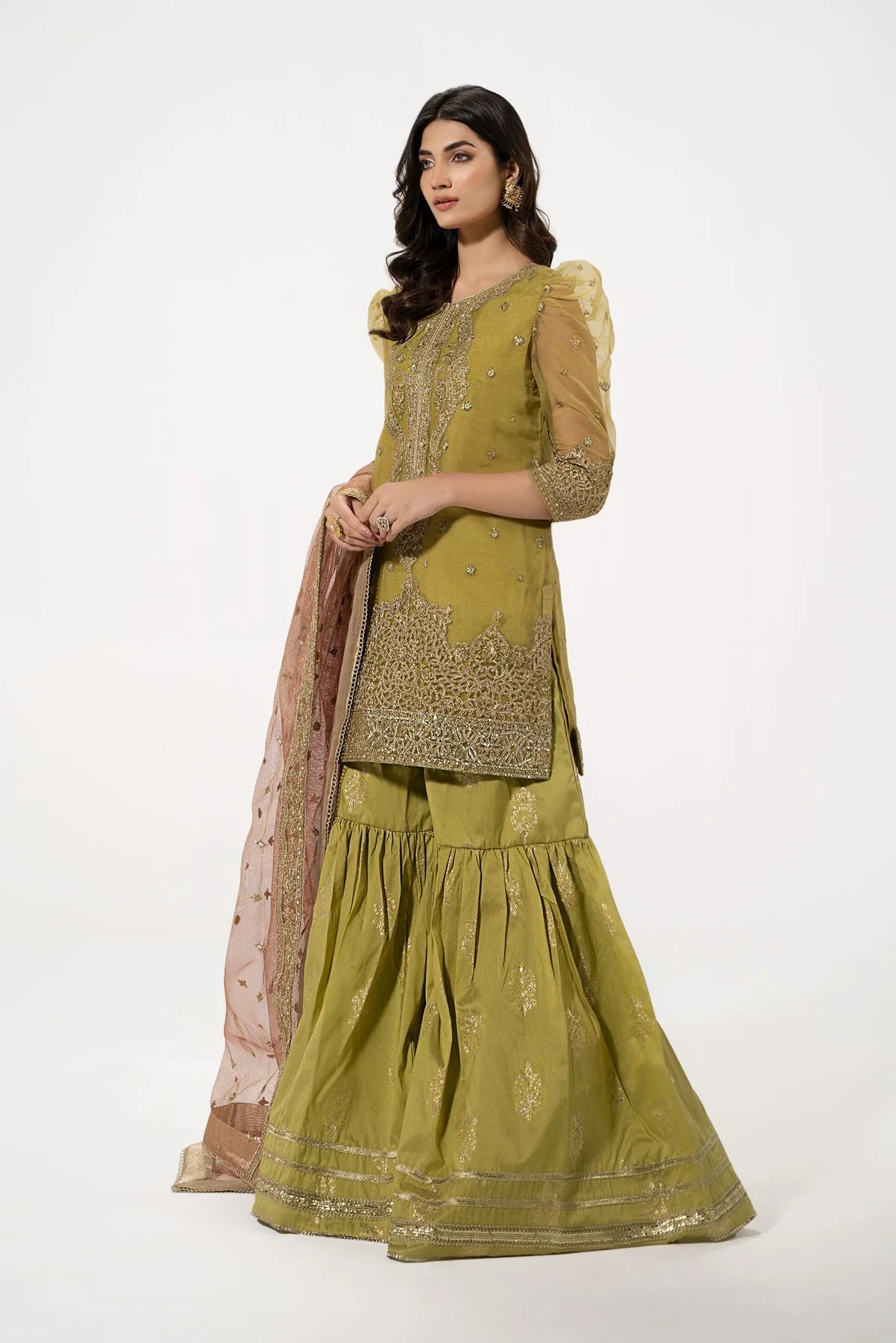 Maria B | Luxury Embroidered Lawn Gharara
