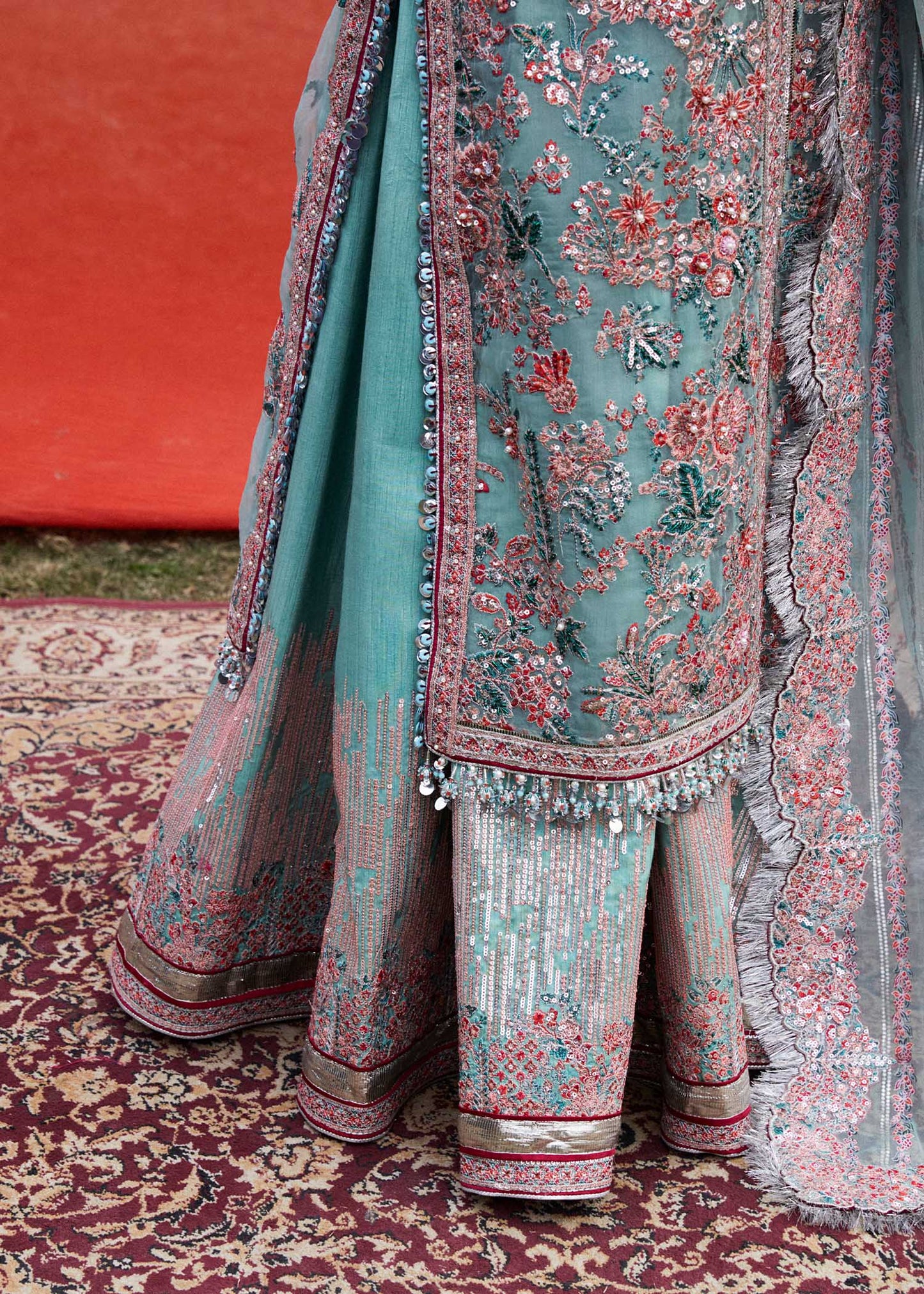 Hussain Rehar | Embellished Jacket Sharara
