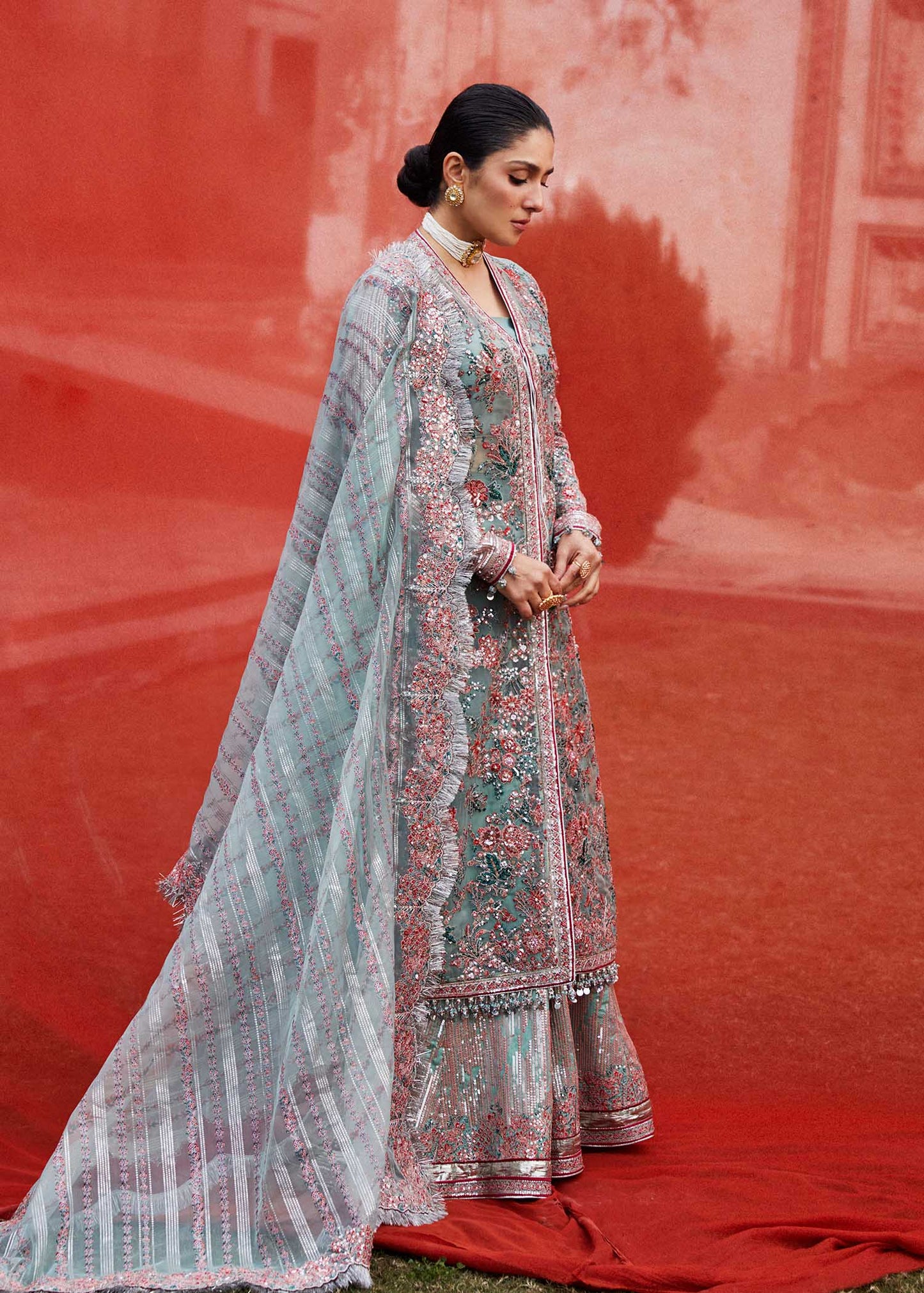 Hussain Rehar | Embellished Jacket Sharara