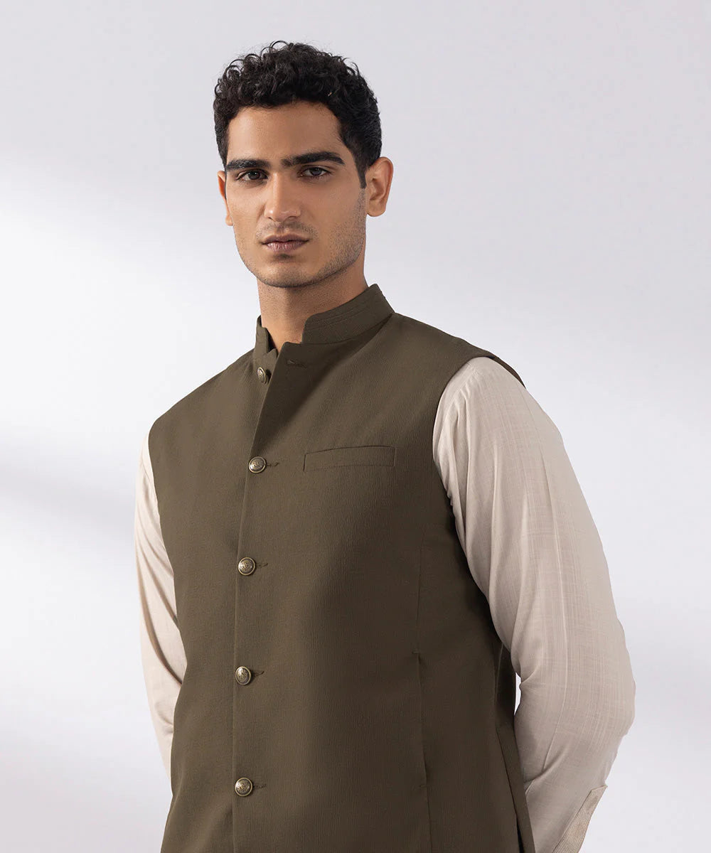 Rust Tropical Waistcoat