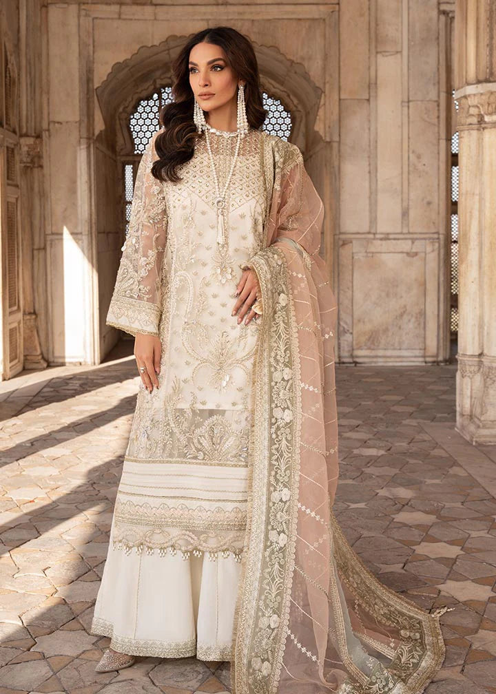 Zunia | Festive Wear Embroidered Sharara