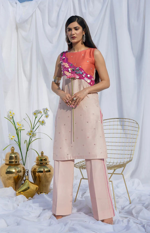 Cassie | Silk Embellished Set