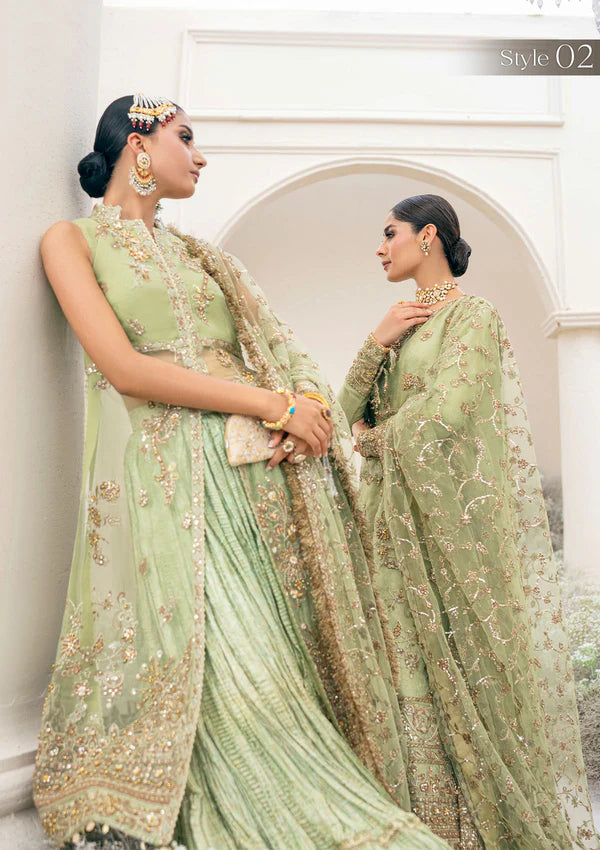 Manno | Green Organza Embellished Dress