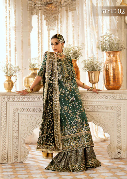 Damini | Green Net Embellished Dress