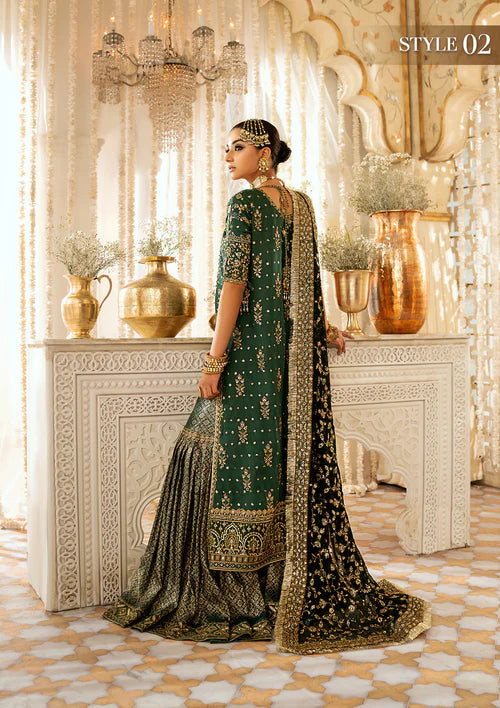 Damini | Green Net Embellished Dress