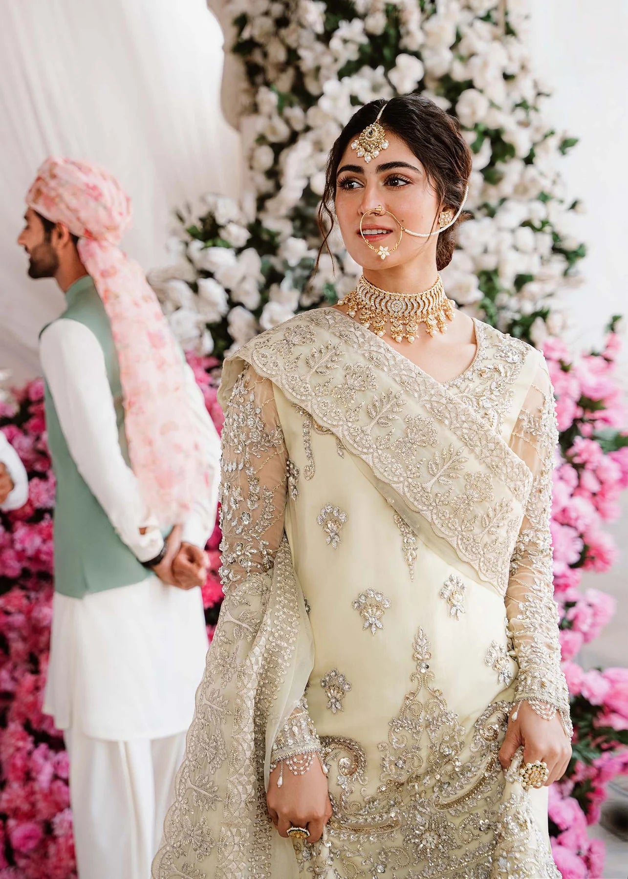 Nadia | Wedding Wear Hand Embellished Gharara