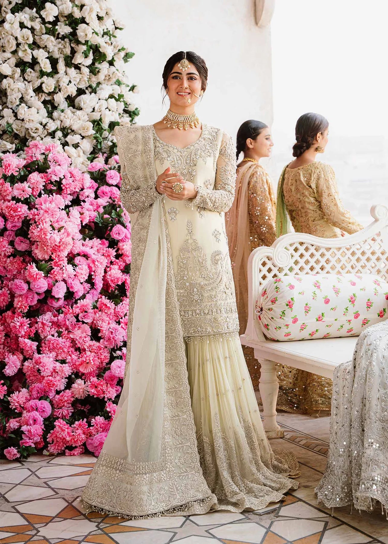 Nadia | Wedding Wear Hand Embellished Gharara