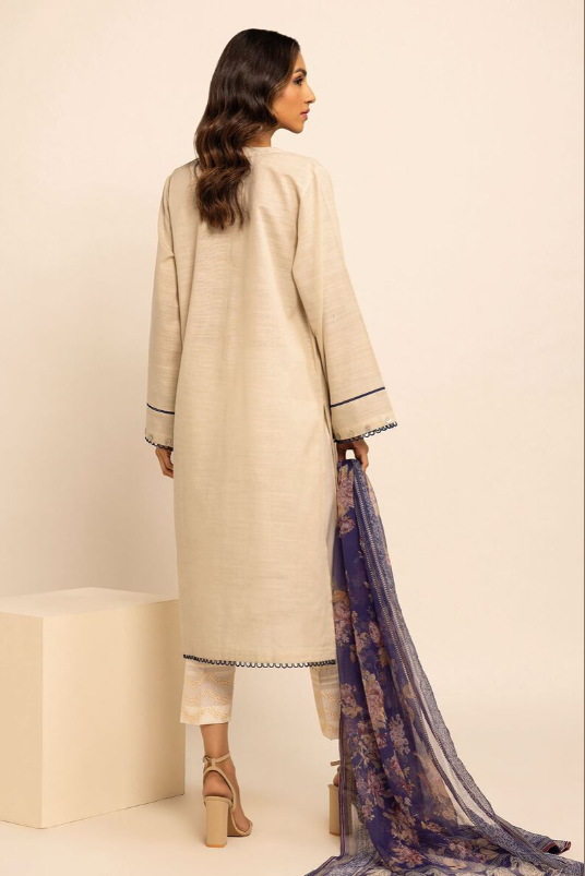 2 Piece | Embroidered Cotton Kurta Set