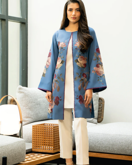 1 Piece | Soft Crepe Floral Jacket