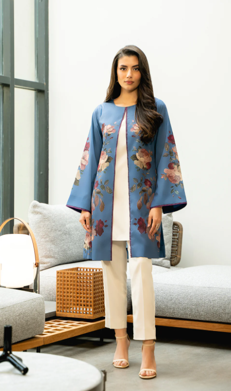 1 Piece | Soft Crepe Floral Jacket