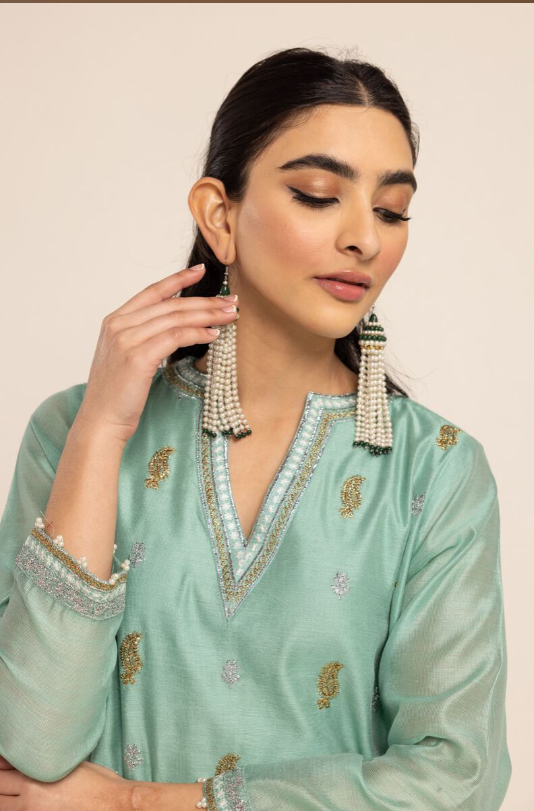 1 Piece | Embroidered Cotton Kurta