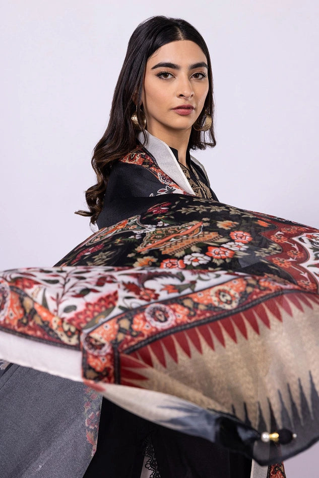 Women's Black Embroidered Suit
