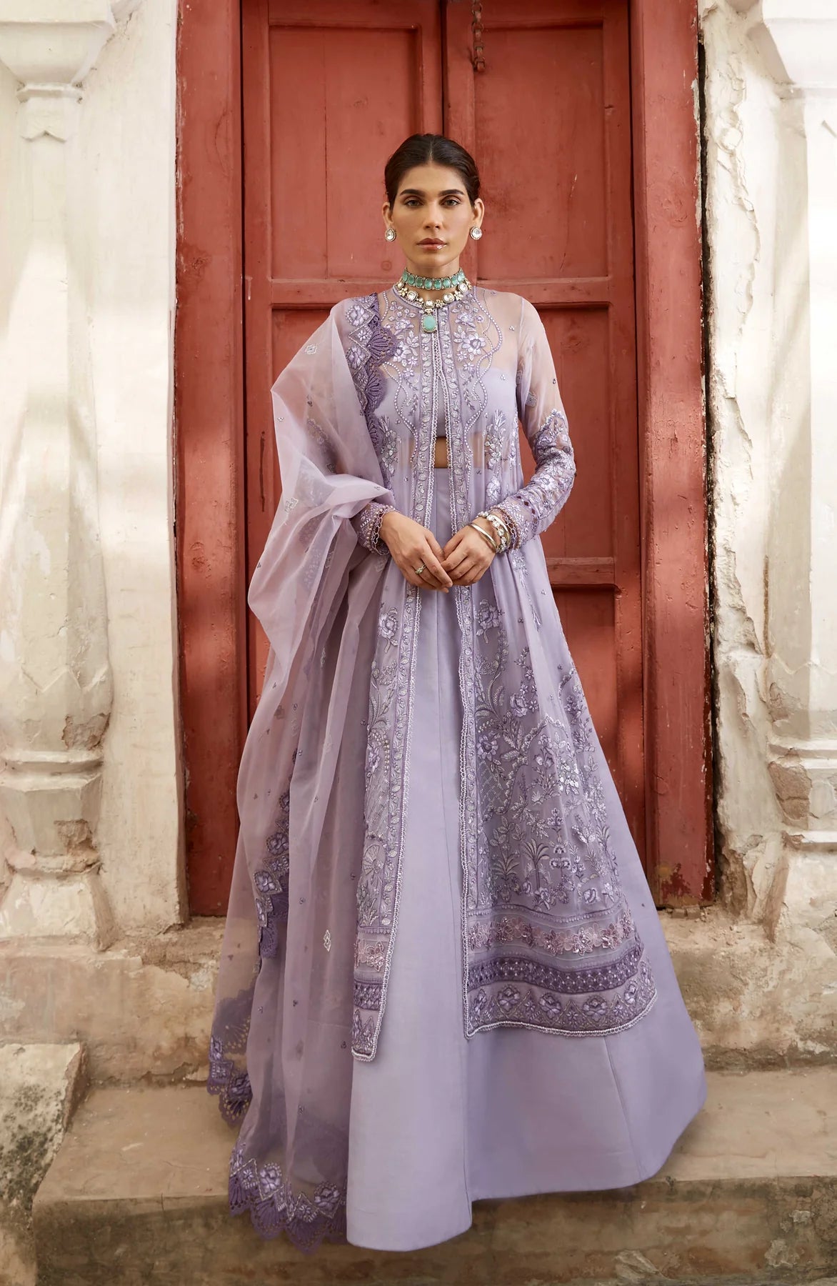 Rumeysa | Chiffon Embroidered Lehenga