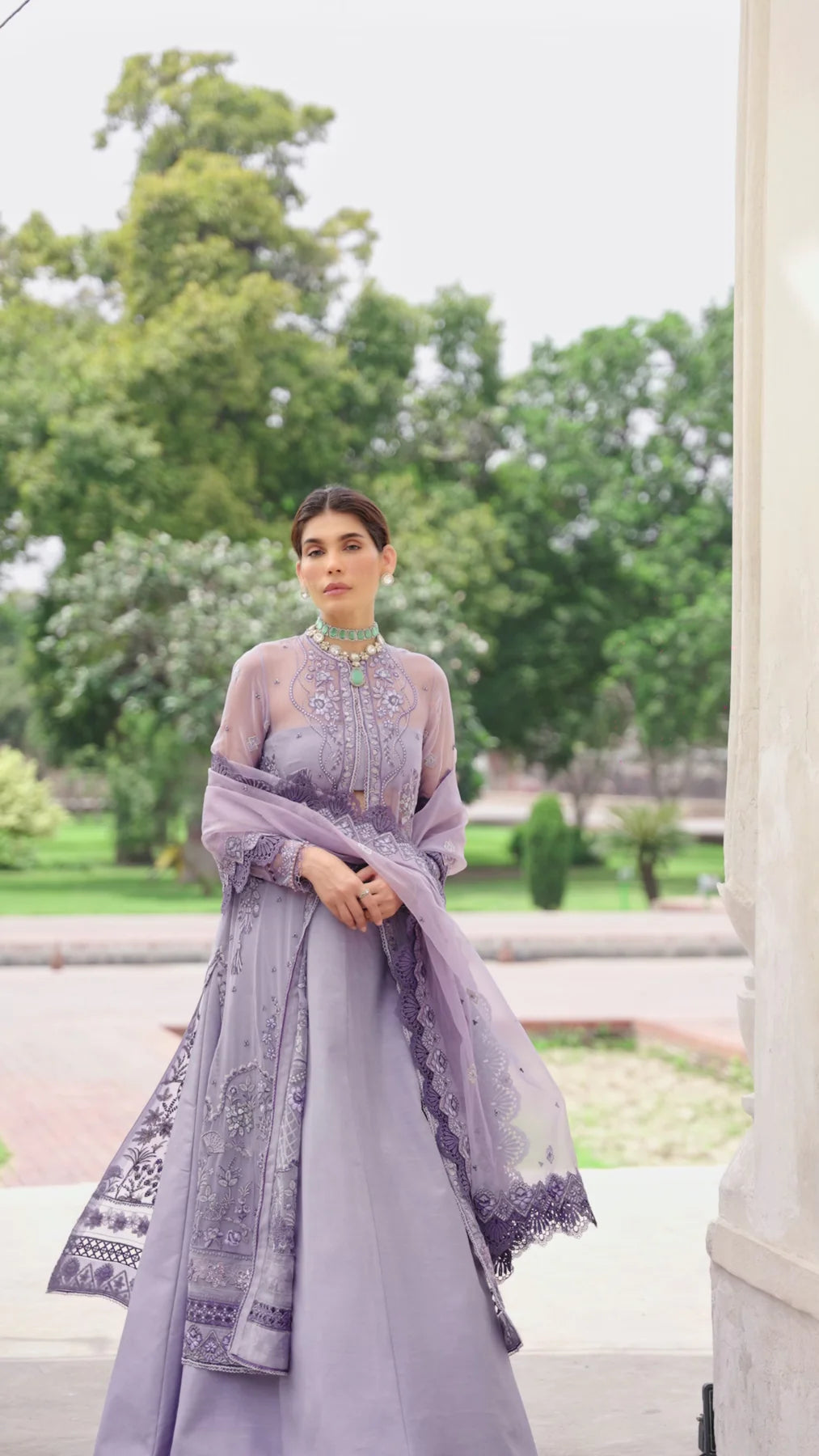 Rumeysa | Chiffon Embroidered Lehenga