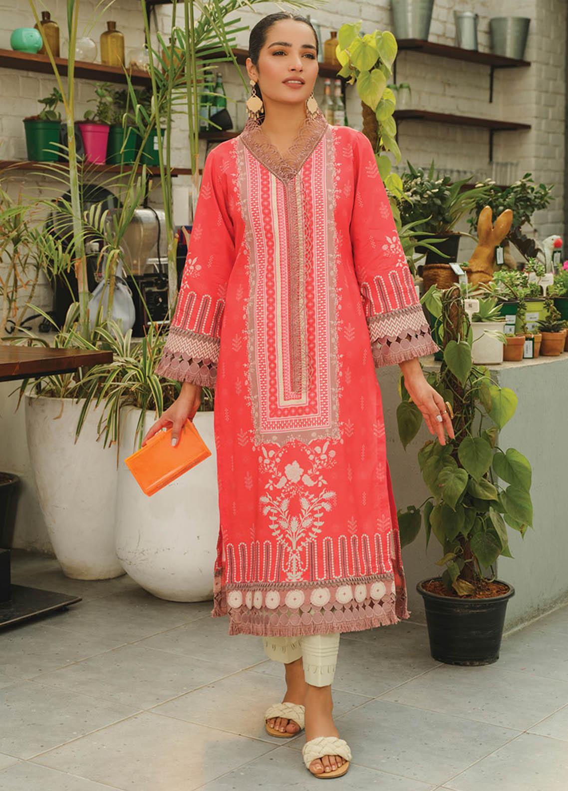 1 Piece | Rang Rasiya Printed Lawn Kurta